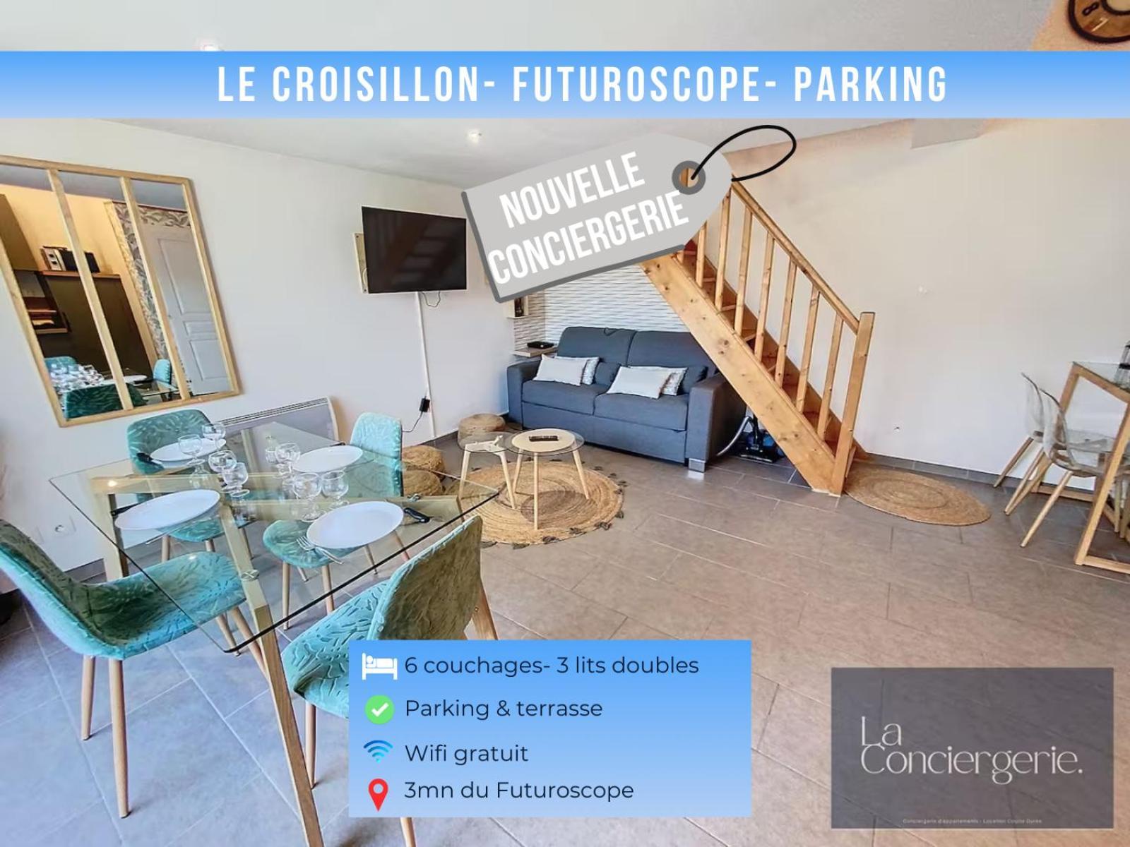 שאסנוי-דו-פוואטו Le Croisillon -Futuroscope-Parking-Laconciergerie מראה חיצוני תמונה